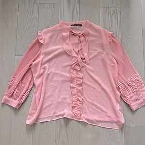 Zara ruffled blouse